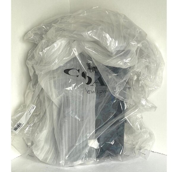 Coach Gotham Pack Sling Camo Mens Blue Leather Small Backpack Crossbody C5334 - Picture 3 of 13